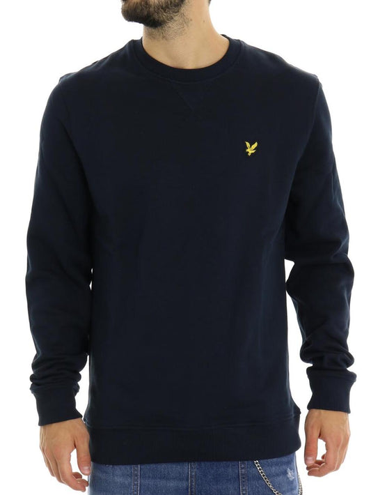 Crew Neck Brushback Sweatshirt Lyle & Scott Felpa Uomo Ml1131v Blu scuro