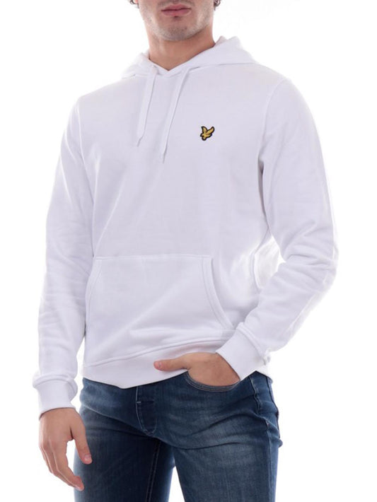 Brushback Pullover Hoodie Lyle & Scott Felpa Uomo Ml1139v Bianco