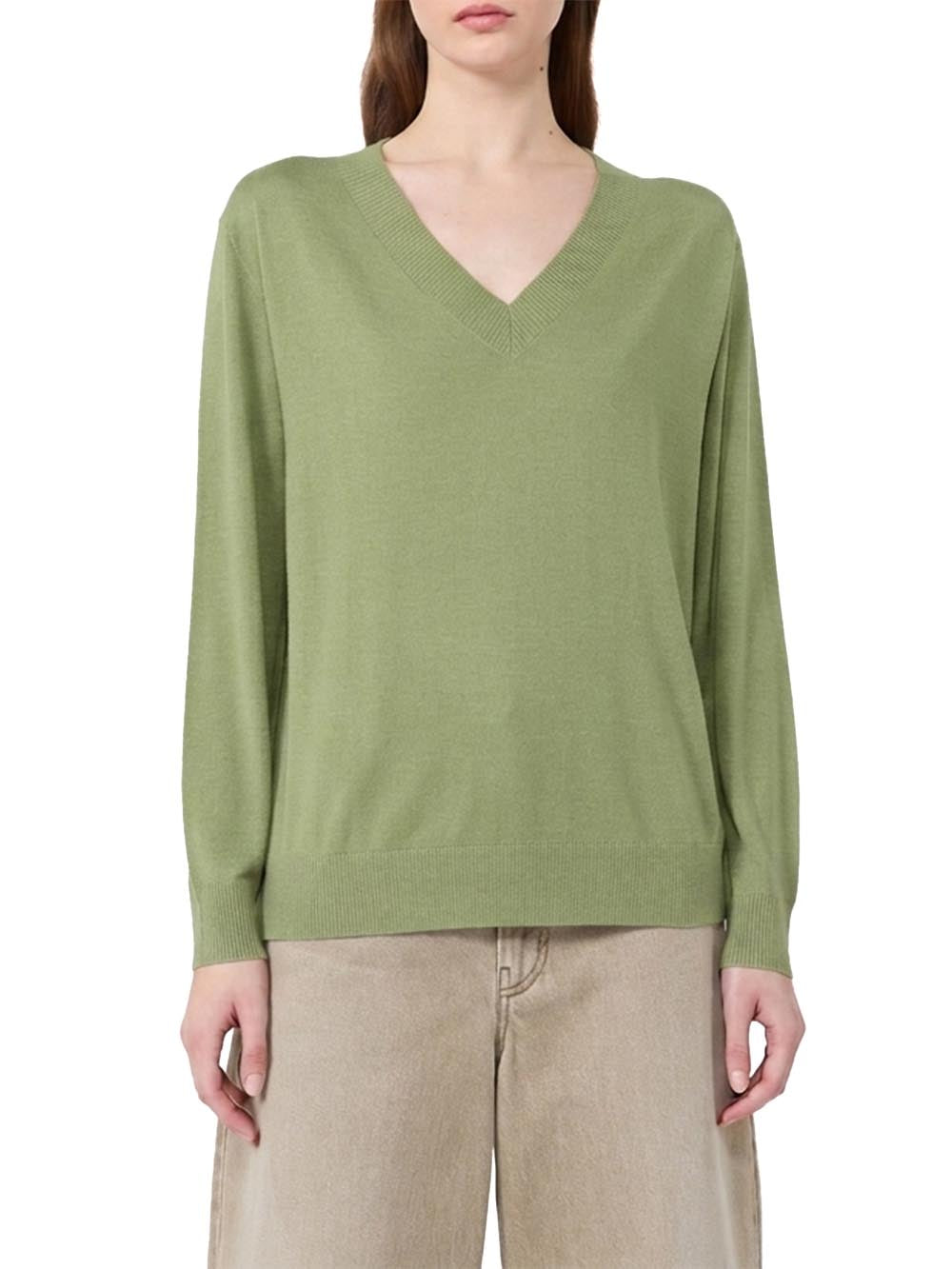 WKDTALAMO Max Mara Weekend Maglia Donna 2625366121 Verde