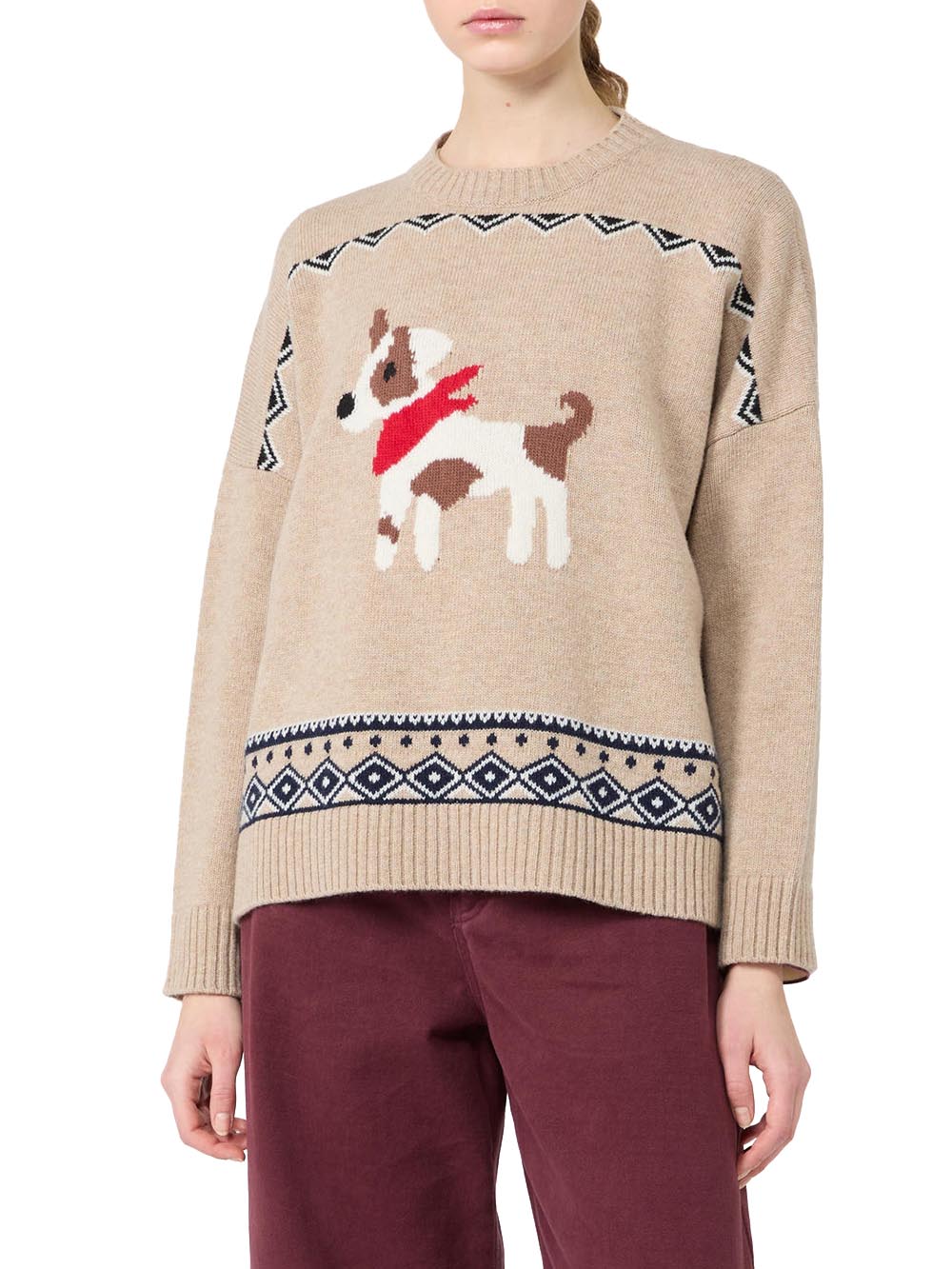 WKDPAVIDI Max Mara Weekend Maglia Donna 2625366232 Nocciola