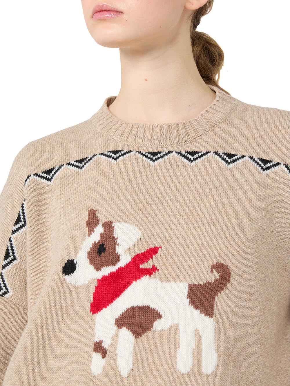 WKDPAVIDI Max Mara Weekend Maglia Donna 2625366232 Nocciola