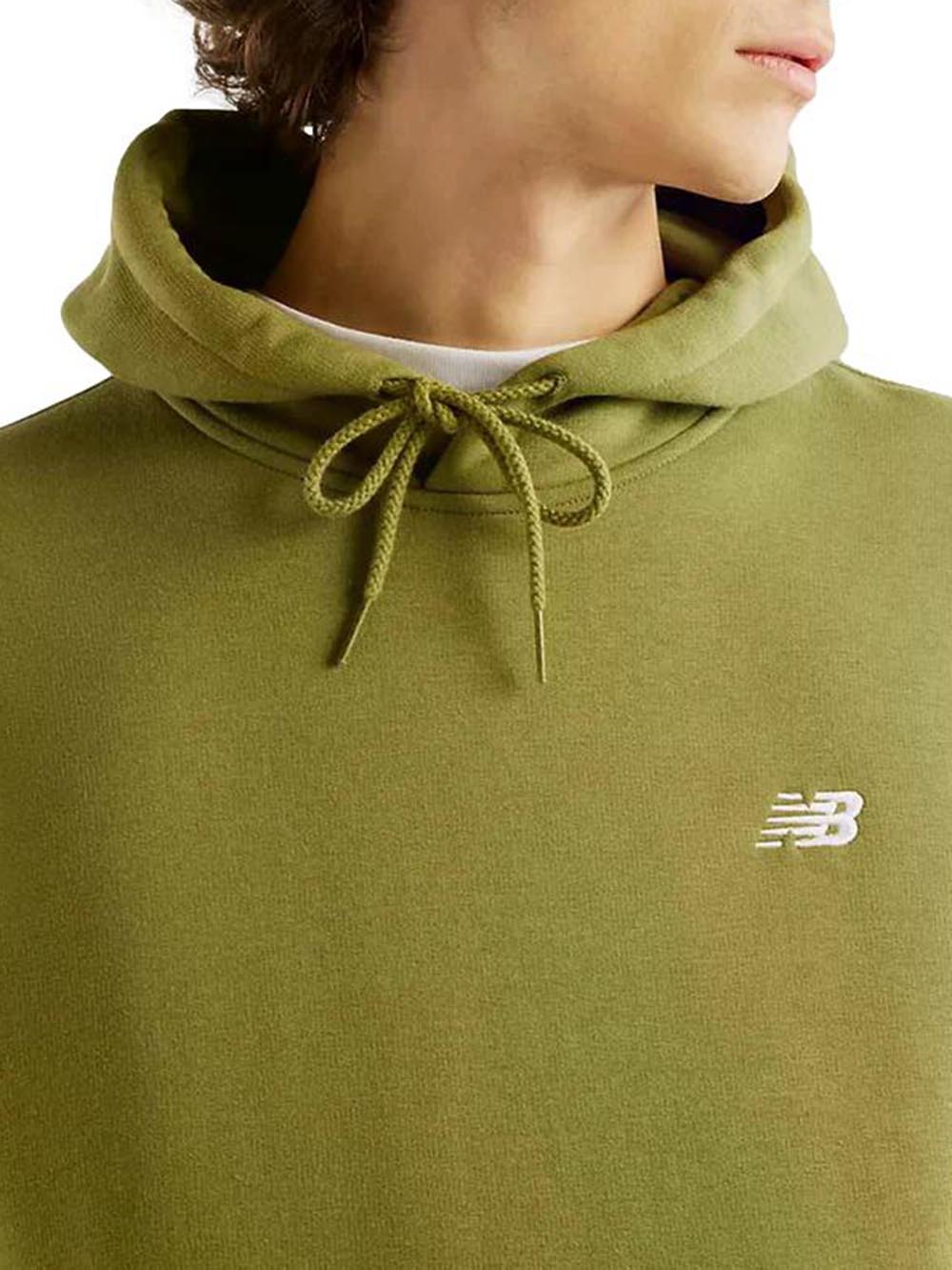 cappuccio New Balance Felpa Uomo Mt41511 Verde
