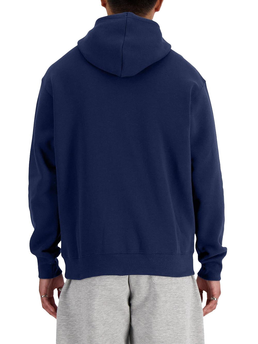cappuccio New Balance Felpa Uomo Mt41511 Bluette