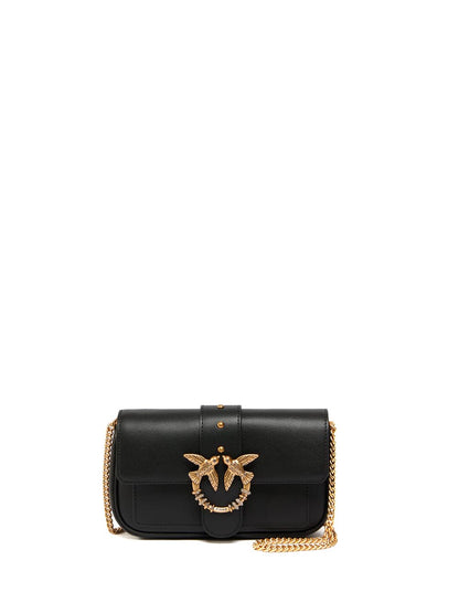 love pocket new buckle Pinko Borsa Tracolla Donna 107072 A0f1 Nero oro