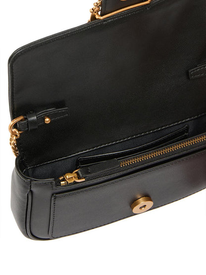 love pocket new buckle Pinko Borsa Tracolla Donna 107072 A0f1 Nero oro