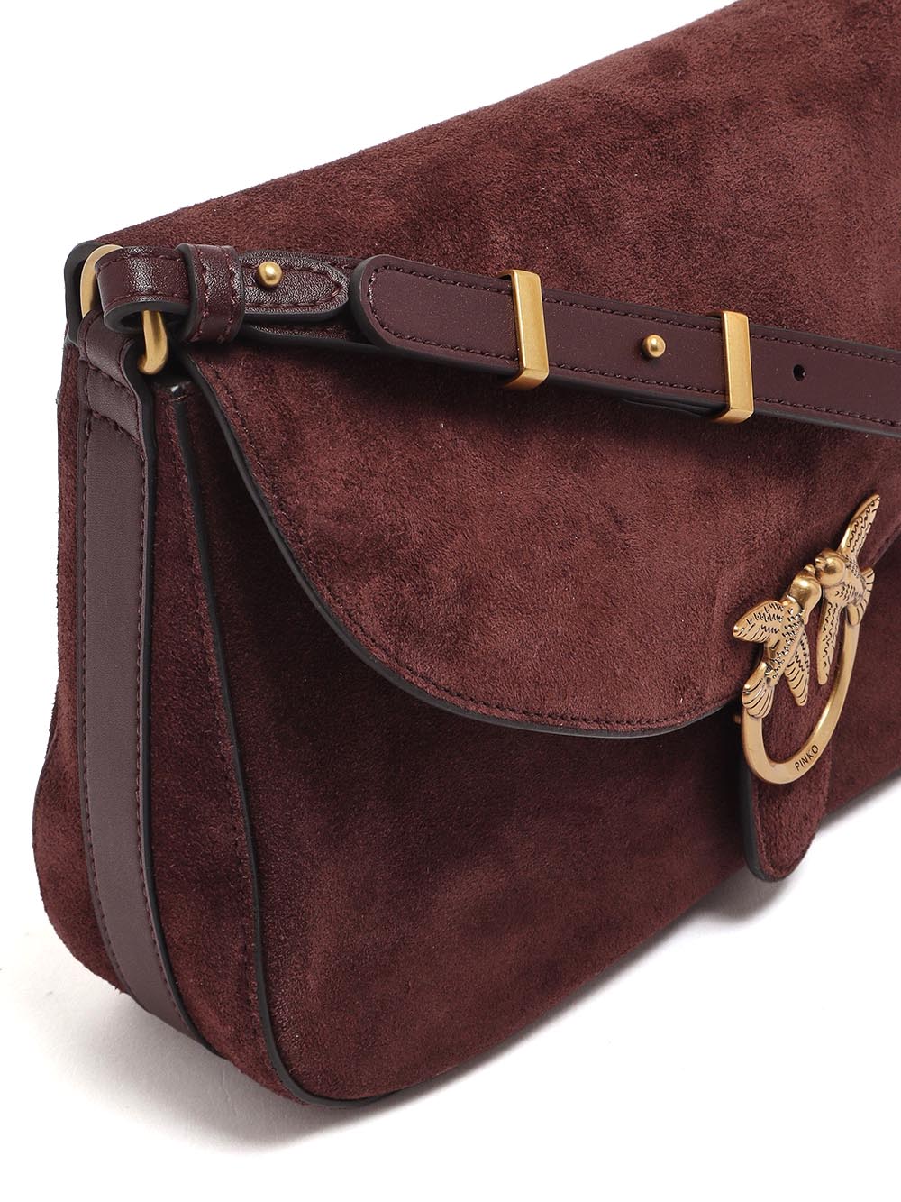 love satchel mini Pinko Borsa a Tracolla Donna 107656 A0f6 Borgogna oro