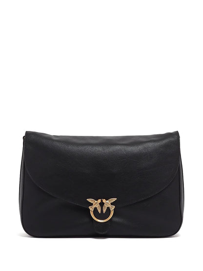 love satchel big Pinko Borsa a Tracolla Donna 107915 A3lw Nero oro