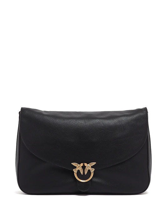 love satchel big Pinko Borsa a Tracolla Donna 107915 A3lw Nero oro