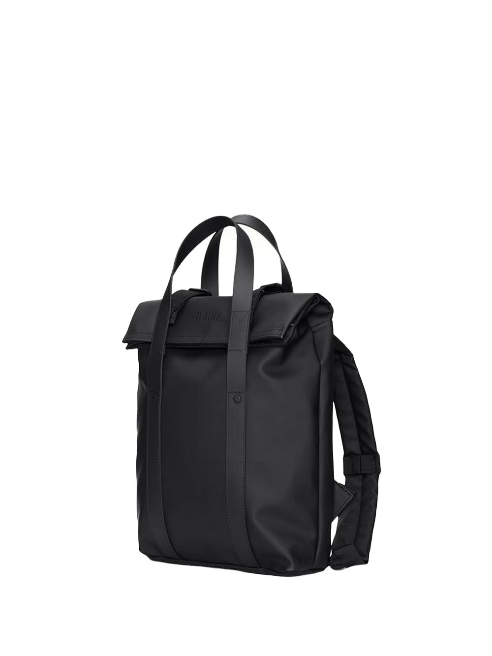 2 way tote backpack mini w3 Rains Zaino Unisex 12780 Nero