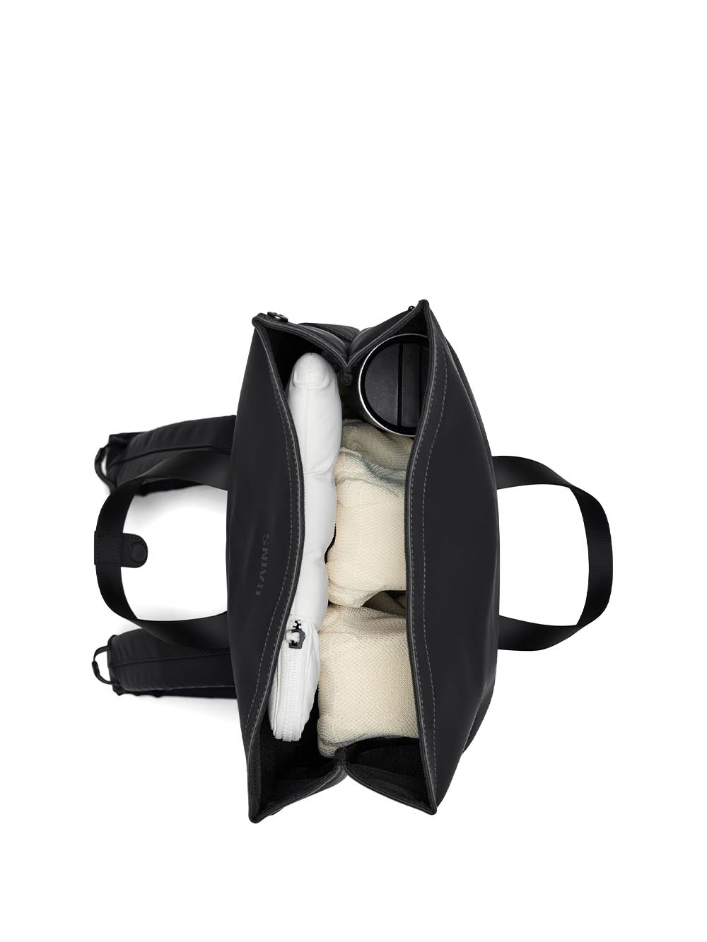 2 way tote backpack w3 Rains Zaino Unisex 12940 Nero