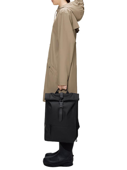 rolltop rucksack w3 Rains Zaino Unisex 13320 Nero
