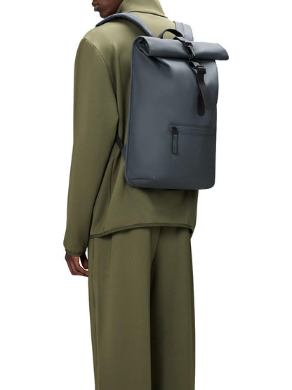 rolltop rucksack w3 Rains Zaino Unisex 13320 Grigio