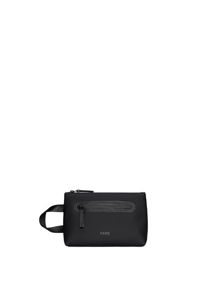 cosmetic bag zip w3 Rains Borsello Unisex 16250 Nero