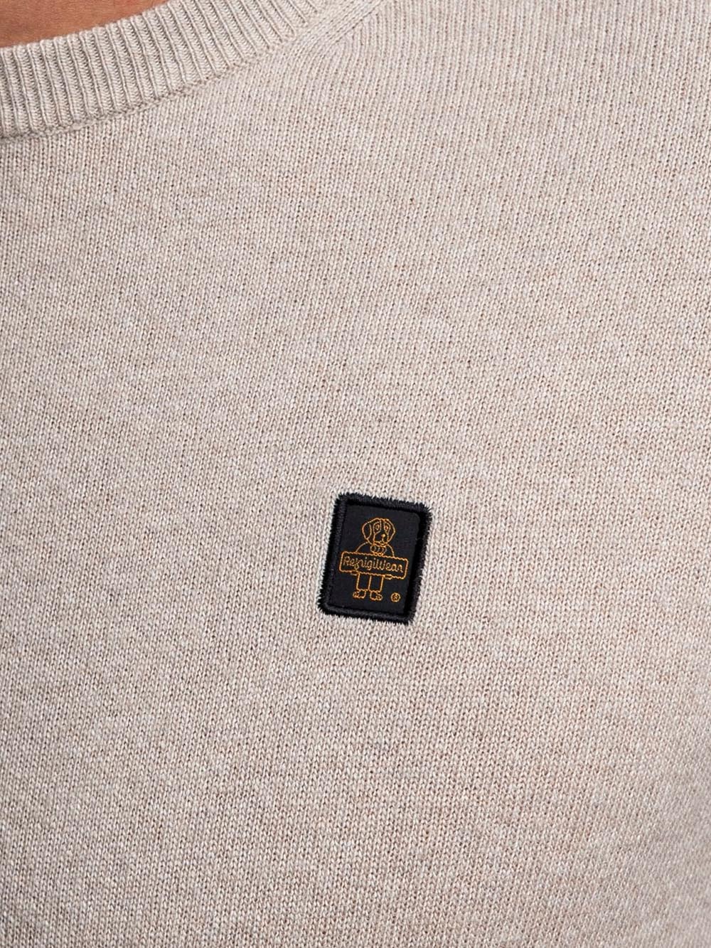 COLIN/1 PULLOVER Refrigiwear Pullover Uomo M18608 Ma9t02 Beige