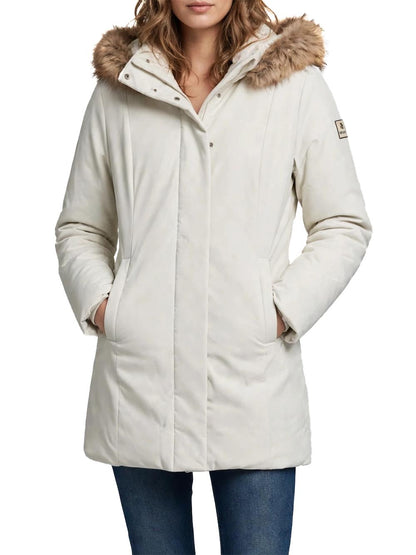 LADY TECH/1 SPECIAL FUR JACKET Refrigiwear Giubbino Donna W90800 Xt3790 Panna