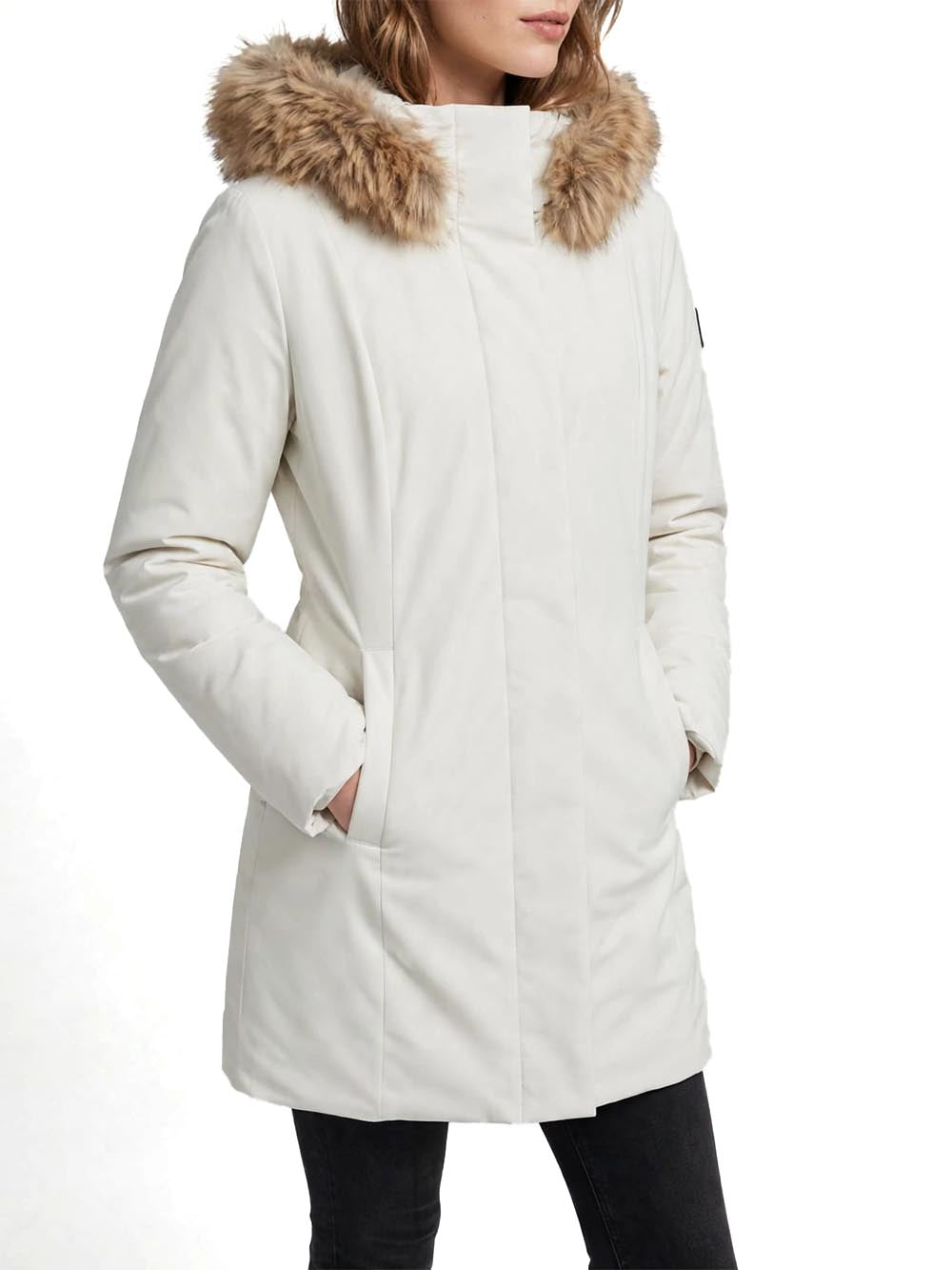 LADY TECH/1 SPECIAL FUR JACKET Refrigiwear Giubbino Donna W90800 Xt3790 Panna