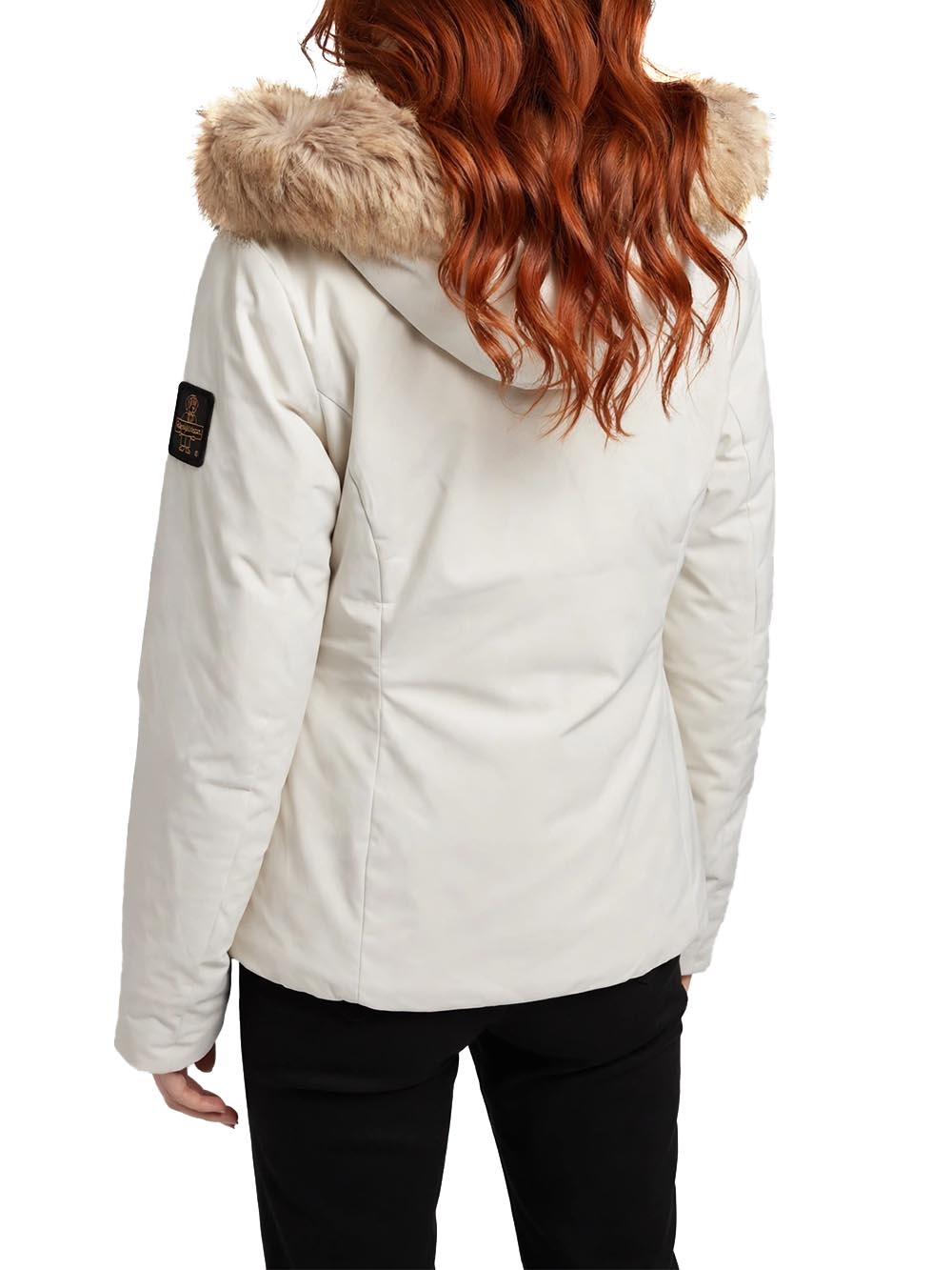 SHORT LADY TECH SPECIAL FUR JACKET Refrigiwear Giubbino Donna W90900 Xt3790 Panna