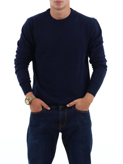 Roy Roger's Pullover Uomo Crew Man Rru199 Ct48 Blu