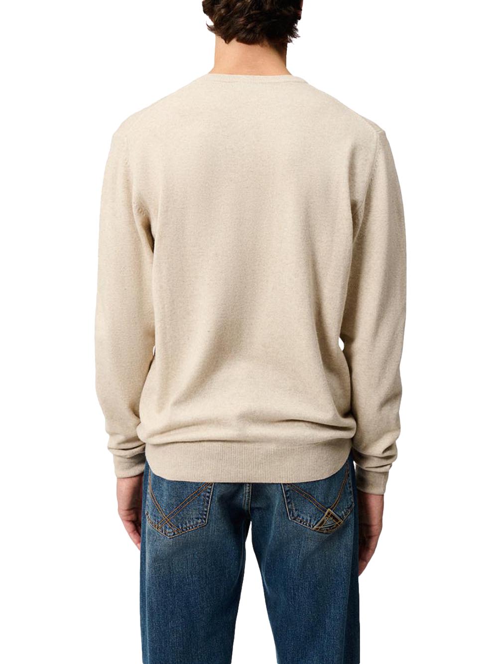 Roy Roger's Pullover Uomo Crew Man Rru199 Ct48 Beige