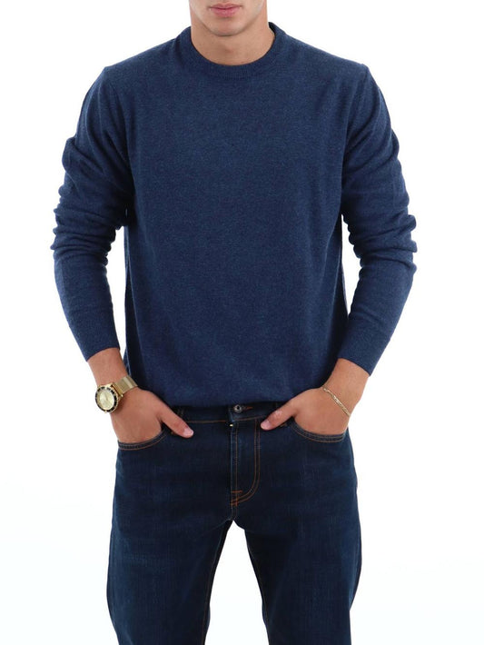 Roy Roger's Pullover Uomo Crew Man Rru199 Ct48 Blu denim