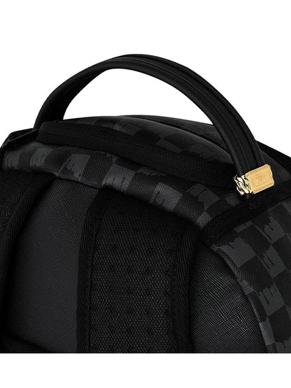 black and white drip check shark backpack Sprayground Zaino Unisex 910b8553nsz Nero grigio