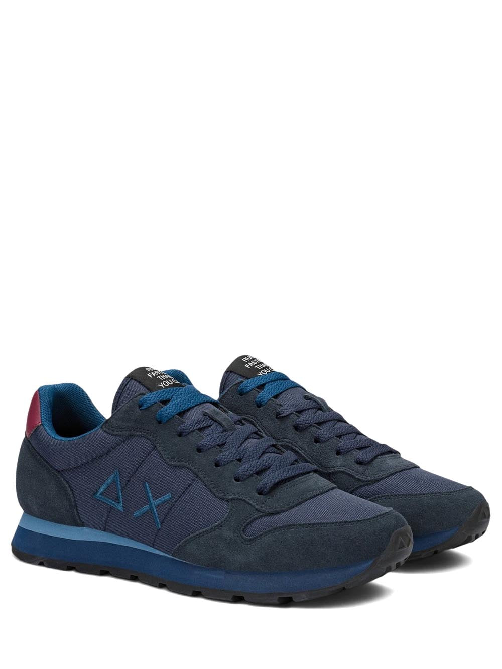 TOM SOLID SUN68 Sneaker Uomo Z46101 Blu/bordeaux