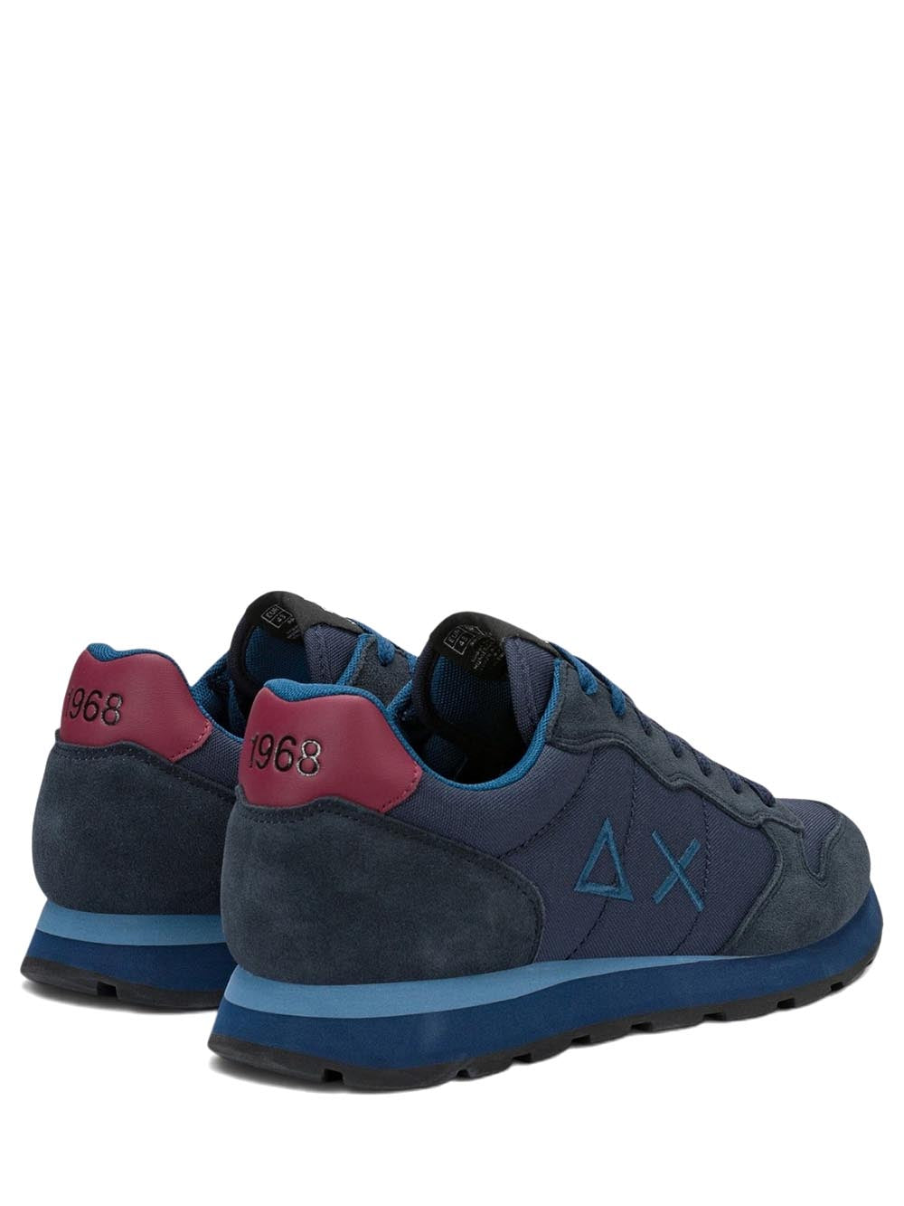 TOM SOLID SUN68 Sneaker Uomo Z46101 Blu/bordeaux