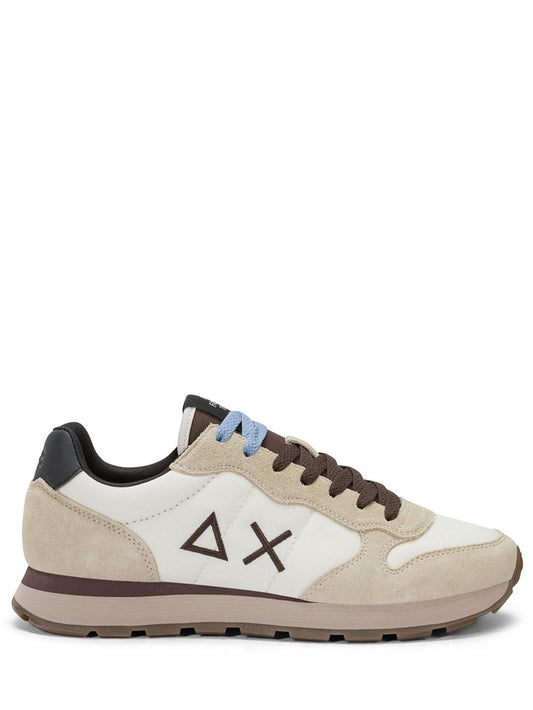 TOM SOLID SUN68 Sneaker Uomo Z46101 Panna/marrone