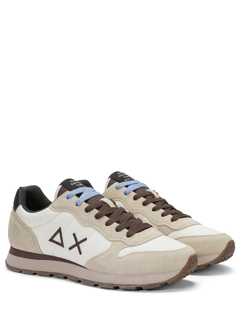 TOM SOLID SUN68 Sneaker Uomo Z46101 Panna/marrone