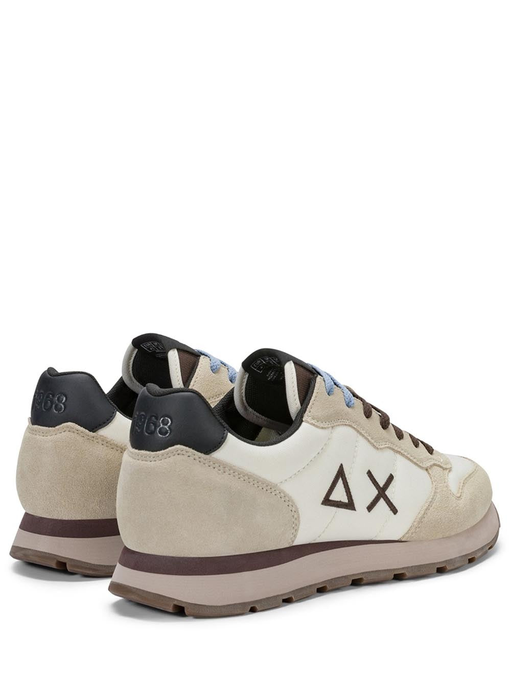 TOM SOLID SUN68 Sneaker Uomo Z46101 Panna/marrone