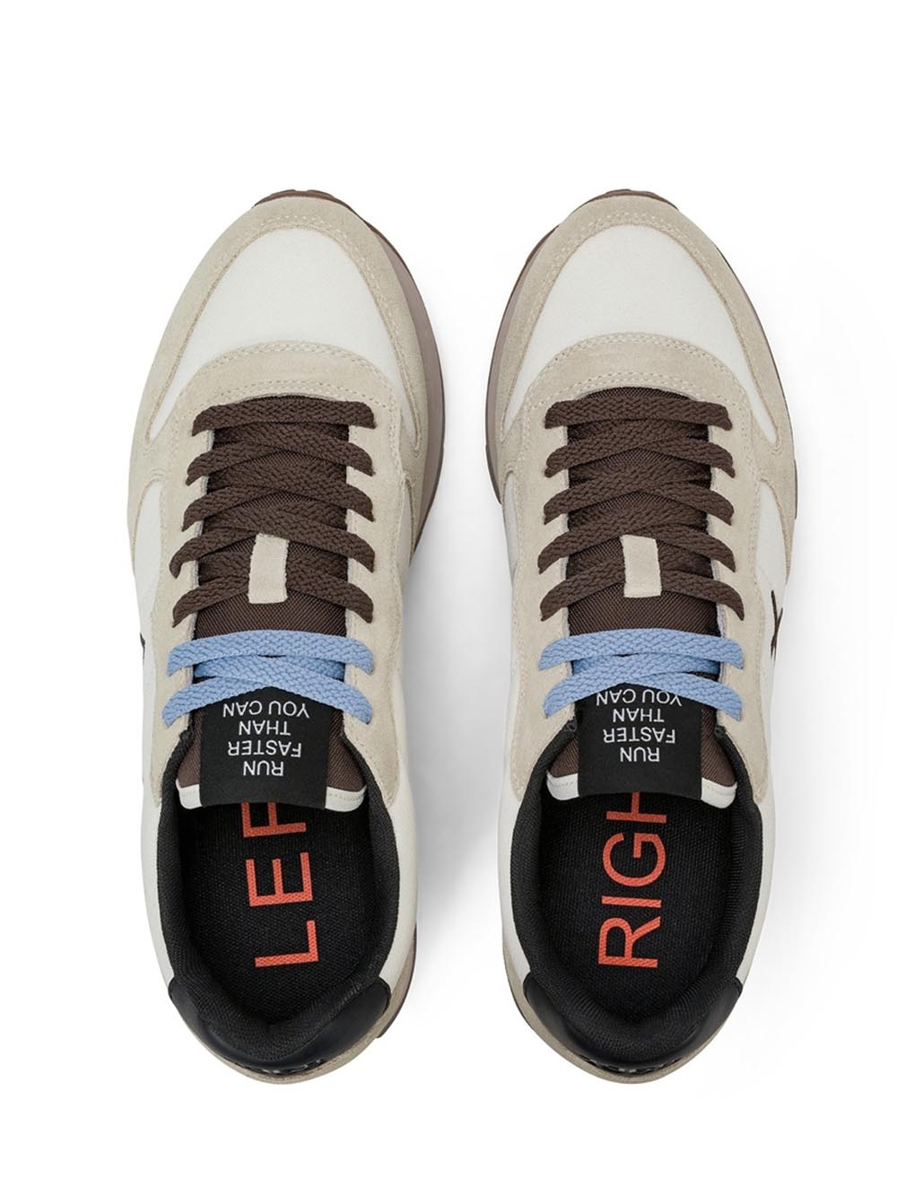 TOM SOLID SUN68 Sneaker Uomo Z46101 Panna/marrone