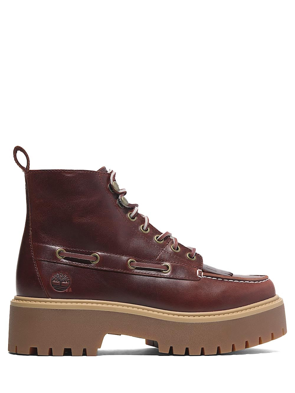 stone street mid lace boot Timberland Stivale Donna Tb0a27yz Burgundy