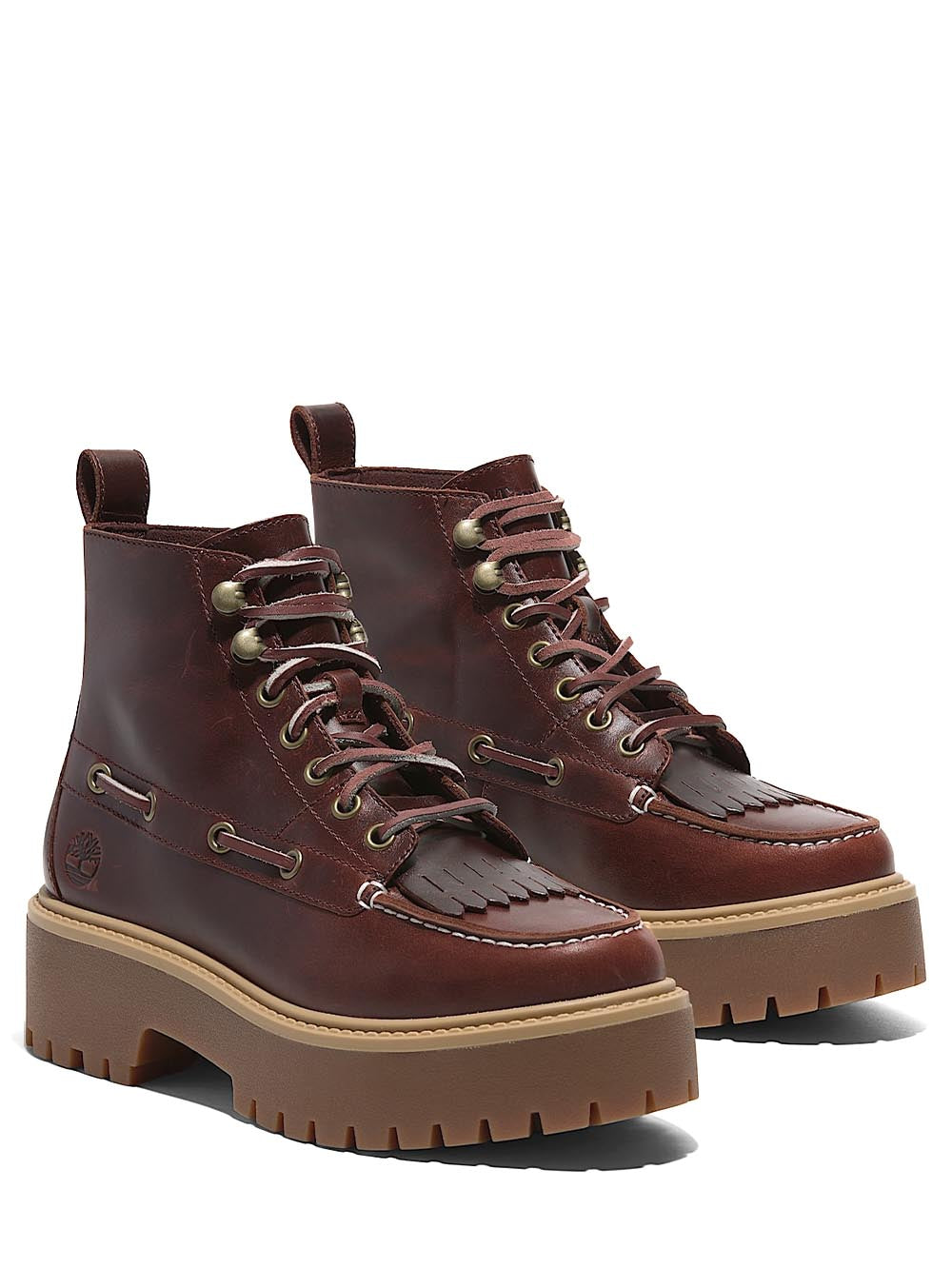 stone street mid lace boot Timberland Stivale Donna Tb0a27yz Burgundy
