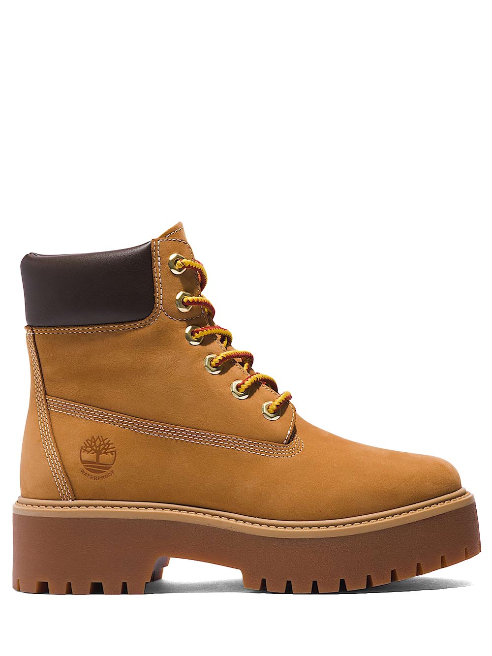 stone street 6 in lace waterproof boot wheat Timberland Stivale Donna Tb1a5rjd Giallo
