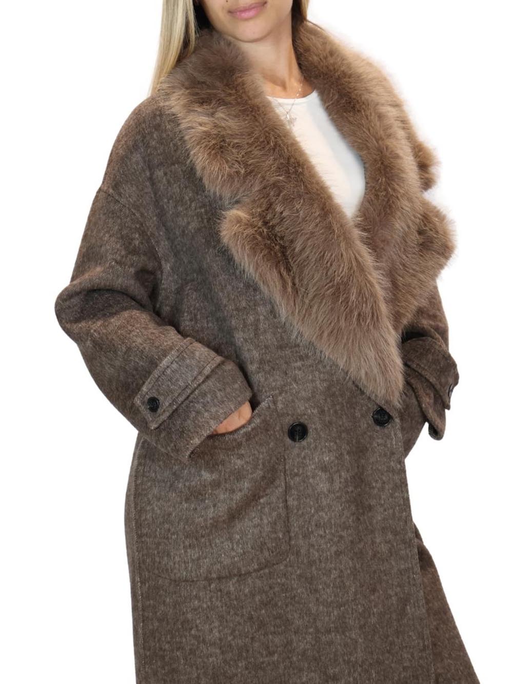 Vicolo Cappotto Donna Tac0025 Tortora