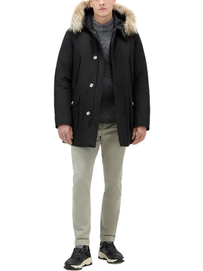 ARCTIC DETACHABLE FUR PARKA Woolrich Giubbino Uomo Cfwoou0482mbut0001 Nero