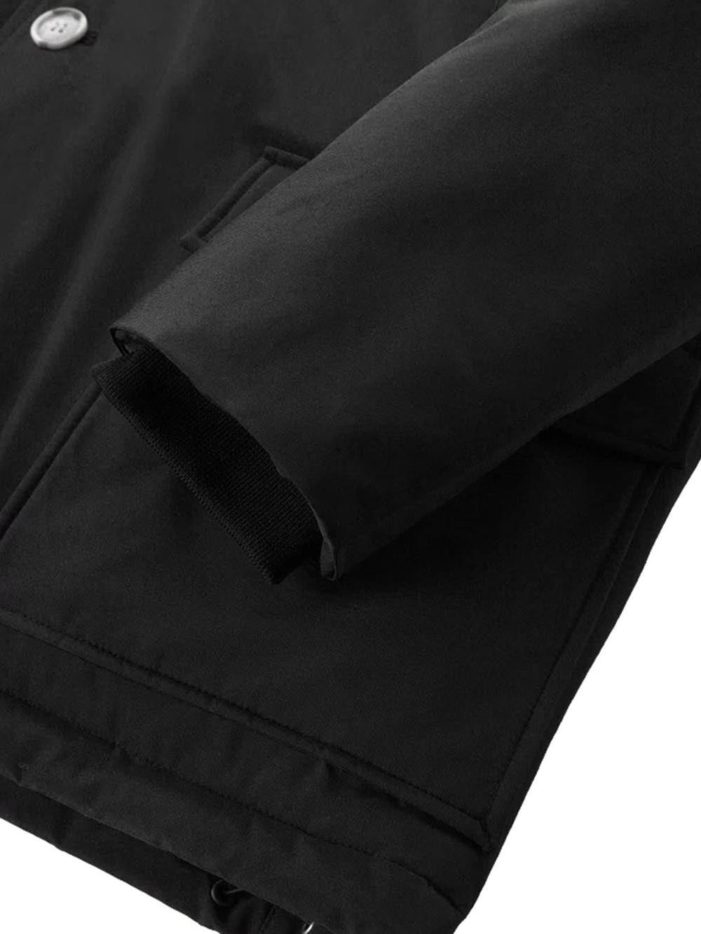 ARCTIC DETACHABLE FUR ANORAK Woolrich Giubbino Uomo Cfwoou0484mbut0001 Nero