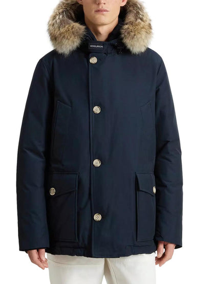 ARCTIC DETACHABLE FUR ANORAK Woolrich Giubbino Uomo Cfwoou0484mbut0001 Blu