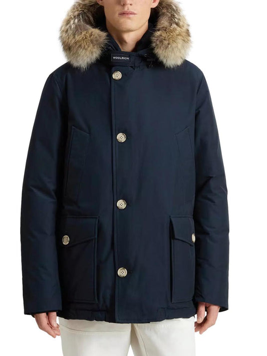 ARCTIC DETACHABLE FUR ANORAK Woolrich Giubbino Uomo Cfwoou0484mbut0001 Blu