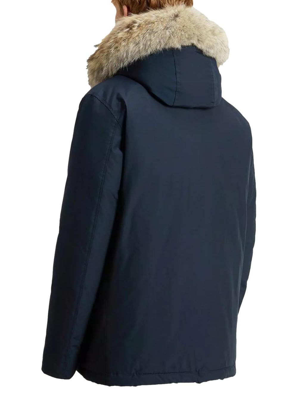 ARCTIC DETACHABLE FUR ANORAK Woolrich Giubbino Uomo Cfwoou0484mbut0001 Blu