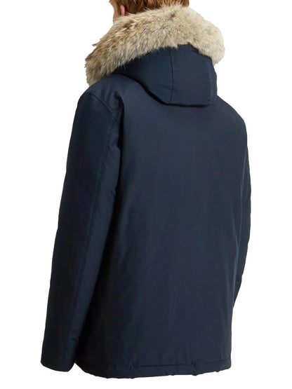 ARCTIC DETACHABLE FUR ANORAK Woolrich Giubbino Uomo Cfwoou0484mbut0001 Blu