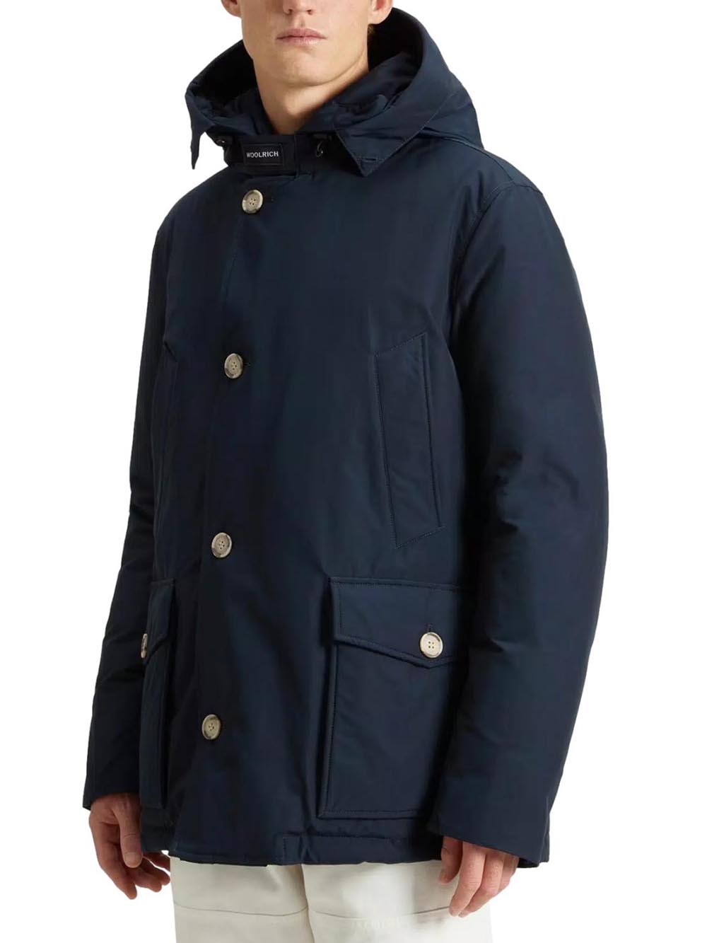 ARCTIC DETACHABLE FUR ANORAK Woolrich Giubbino Uomo Cfwoou0484mbut0001 Blu