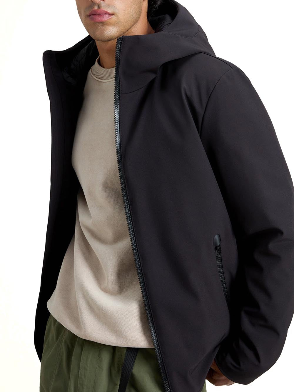 SOFT SHELL PACIFIC JACKET Woolrich Giubbino Uomo Cfwoou1047mbut3496 Nero