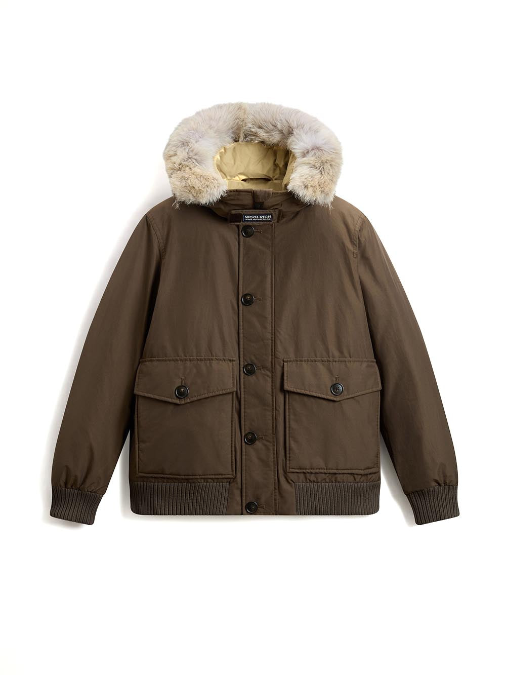 POLAR DETACHABLE FUR BOMBER Woolrich Giubbino Uomo Cfwoou2238mrut0001 Verde