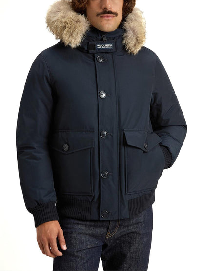 POLAR DETACHABLE FUR BOMBER Woolrich Giubbino Uomo Cfwoou2238mrut0001 Blu