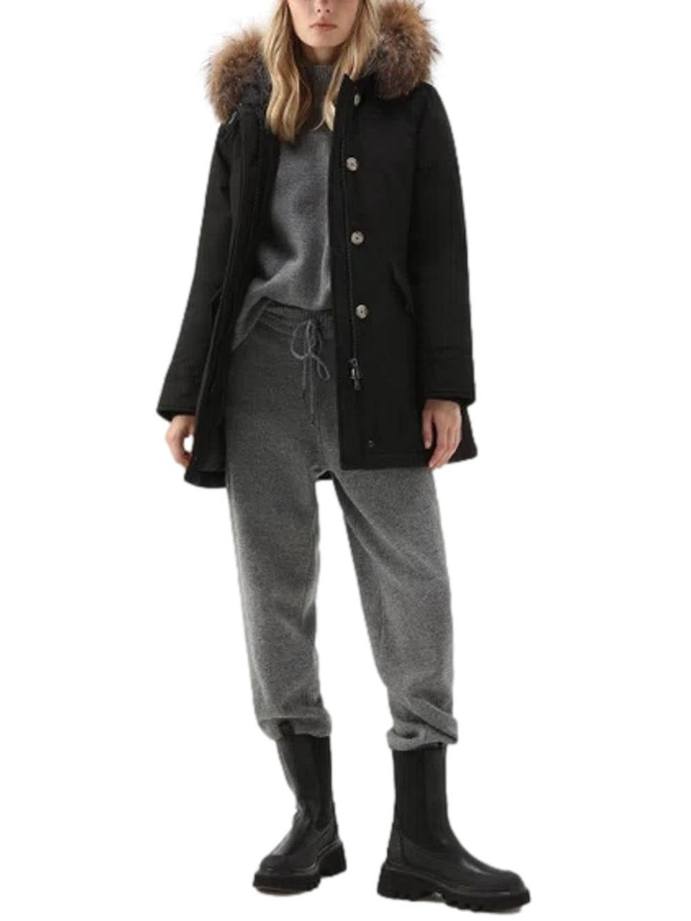 ARCTIC SLIM PARKA Woolrich Giubbino Donna Cfwwou0538fbut0001 Nero