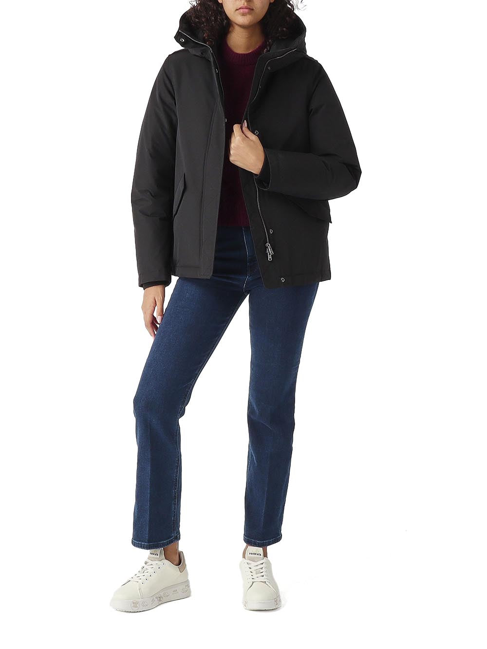 MILITARY JKT Woolrich Giubbino Donna Cfwwou2075fbut0001 Nero