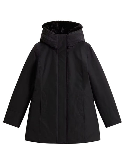 BOULDER FAUX FUR PARKA Woolrich Giubbino Donna Cfwwou2265frut0001 Nero