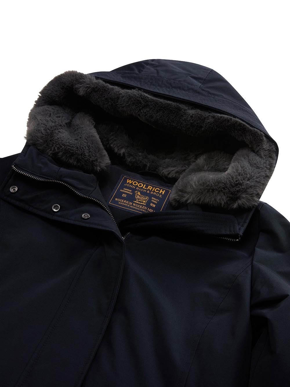 BOULDER FAUX FUR PARKA Woolrich Giubbino Donna Cfwwou2265frut0001 Blu