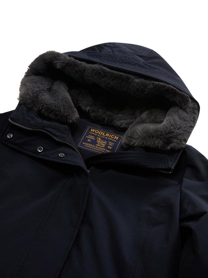BOULDER FAUX FUR PARKA Woolrich Giubbino Donna Cfwwou2265frut0001 Blu